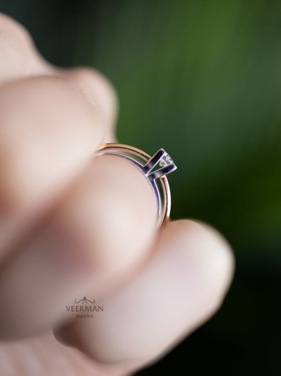 Sieraden Roos 1835 | Timeless Roos Solitair Ring