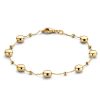 Sieraden Veerman Juwelen Collection | Geelgouden Armband Met Bolletjes