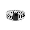 Sieraden Buddha To Buddha | Chain Onyx Ring